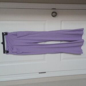 Lavender Flared Leggings With Pockets Size XS